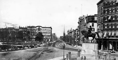 Union Square, Ciudad de Nueva York, c.1870